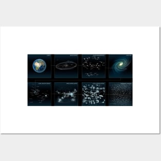 Earth's location in the universe, illustration (C047/4603) Posters and Art